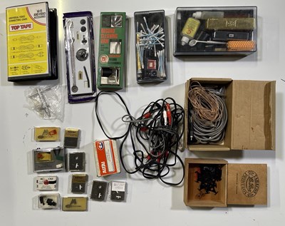 Lot 28 - RECORD PLAYER ACCESSORIES (STYLUS, CLEANING KIT, CABLES).