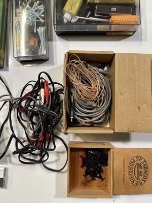 Lot 28 - RECORD PLAYER ACCESSORIES (STYLUS, CLEANING KIT, CABLES).