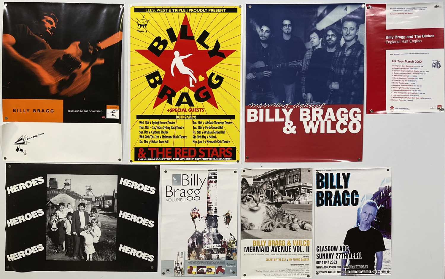 Lot 238 - BILLY BRAGG - POSTER COLLECTION.