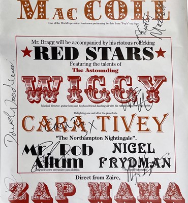 Lot 304 - BILLY BRAGG / KIRSTY MACCOLL AND OTHERS - SIGNED POSTERS.