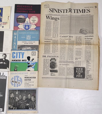 Lot 482 - MARK E. SMITH / THE FALL - MES OWNED FALL / PERSONAL EFFECTS INC FOOTBALL PROGRAMMES.