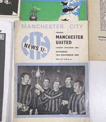 Lot 482 - MARK E. SMITH / THE FALL - MES OWNED FALL / PERSONAL EFFECTS INC FOOTBALL PROGRAMMES.