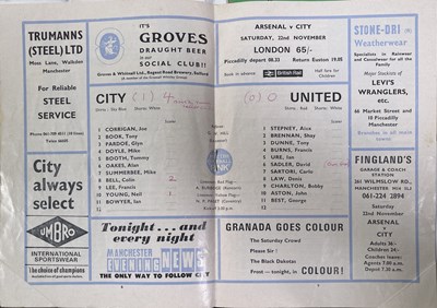 Lot 482 - MARK E. SMITH / THE FALL - MES OWNED FALL / PERSONAL EFFECTS INC FOOTBALL PROGRAMMES.