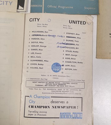 Lot 482 - MARK E. SMITH / THE FALL - MES OWNED FALL / PERSONAL EFFECTS INC FOOTBALL PROGRAMMES.