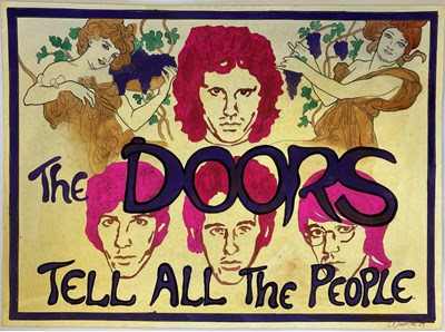 Lot 170 - THE DOORS HAND PAINTED POSTER