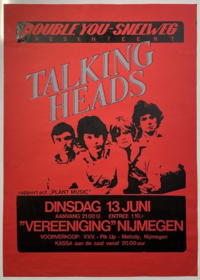 Lot 250 - TALKING HEADS - 1978 CONCERT POSTER.