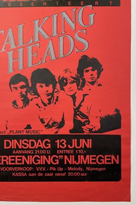 Lot 250 - TALKING HEADS - 1978 CONCERT POSTER.