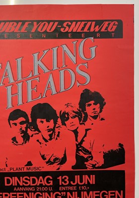 Lot 250 - TALKING HEADS - 1978 CONCERT POSTER.