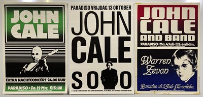 Lot 244 - JOHN CALE- ORIGINAL PARADISO AMSTERDAM CONCERT POSTERS.