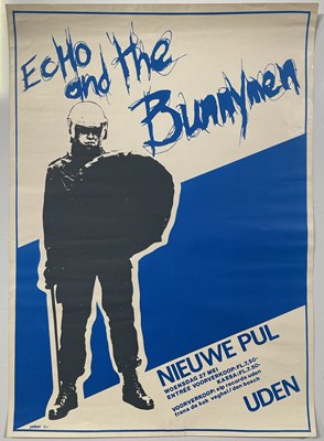 Lot 245 - ECHO AND THE BUNNYMEN - 1981 DUTCH CONCERT POSTER.