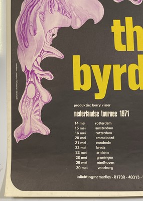 Lot 249 - THE BYRDS - ORIGINAL 1971 TOUR POSTER.