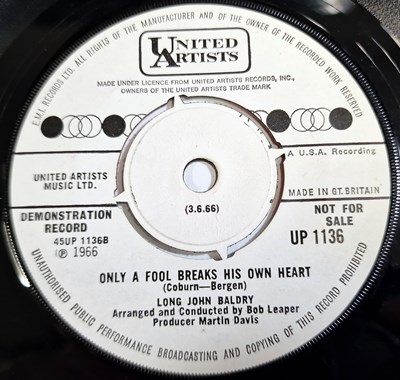 Lot 759 - LONG JOHN BALDRY - THE DRIFTER/ ONLY A FOOL BREAKS HIS OWN HEART 7" (UK PROMO - UNITED ARTISTS UP 1136)