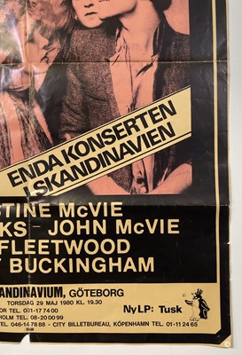 Lot 254 - FLEETWOOD MAC - A 1980 SWEDISH CONCERT POSTER.