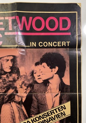 Lot 254 - FLEETWOOD MAC - A 1980 SWEDISH CONCERT POSTER.