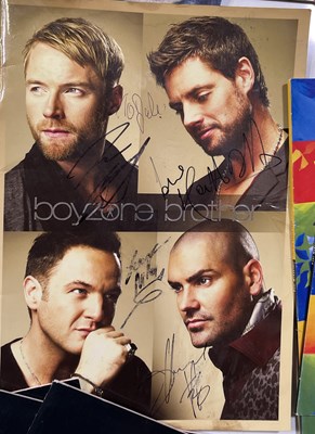 Lot 123 - CONCERT PROGRAMMES - SOME SIGNED INC BOYZONE.