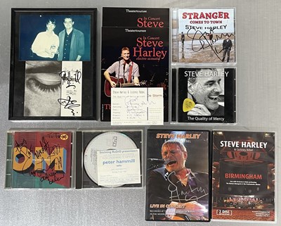 Lot 316 - STEVE HARLEY/KING CRIMSON/PETER HAMMILL SIGNED MEMORABILIA