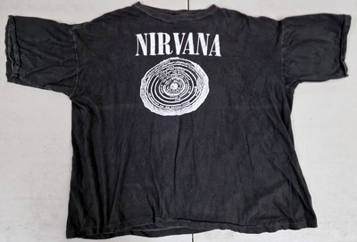 Nirvana t shirt 1992 best sale