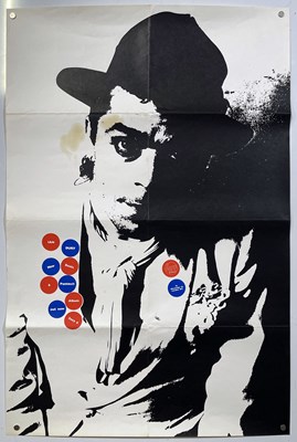 Lot 266 - IAN DURY STIFF RECORDS PROMO POSTER W/ BARNEY BUBBLES DESIGN.