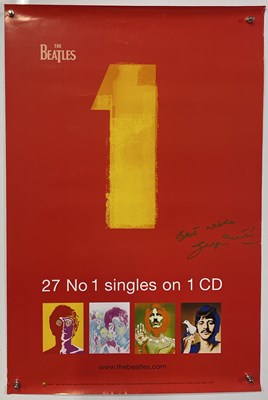 Lot 331 - THE BEATLES - GEORGE MARTIN SIGNED #1 POSTER.