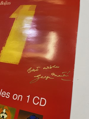 Lot 331 - THE BEATLES - GEORGE MARTIN SIGNED #1 POSTER.