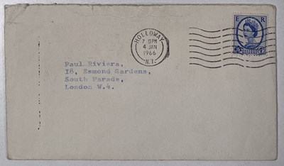 Lot 309 - ROCK / POP HISTORY - JOE MEEK HANDWRITTEN AND SIGNED LETTER ON MEEKSVILLE STATIONERY.
