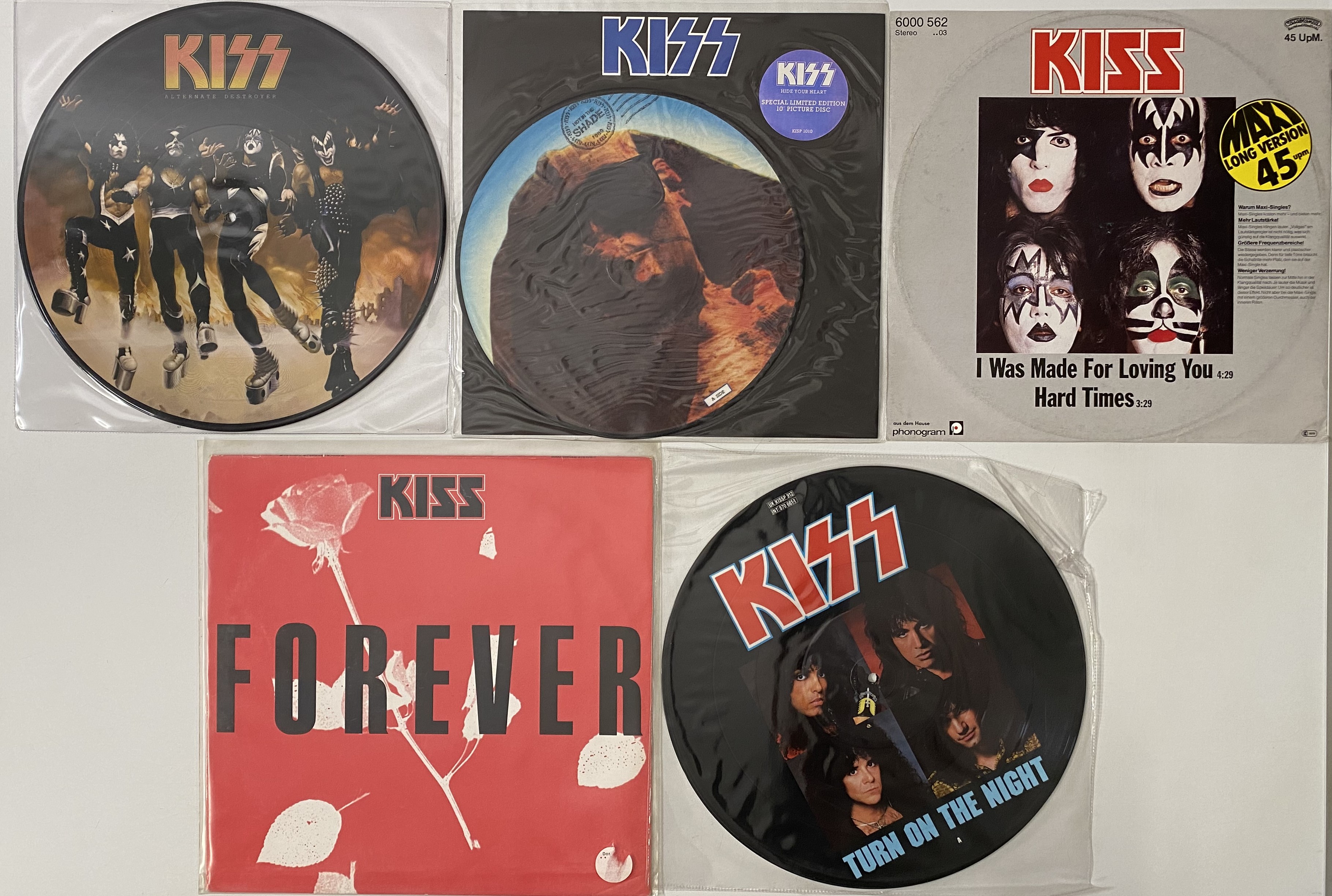 Lot 869 - KISS - ASSORTED LPs / 12