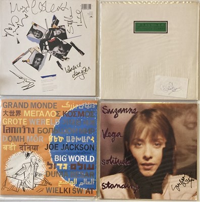 Lot 310 - SIGNED ITEMS - JOE JACKSON/SUZANNE VEGA ETC