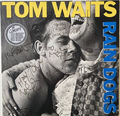 Lot 323 - TOM WAITS SIGNED LP AND PHOTO