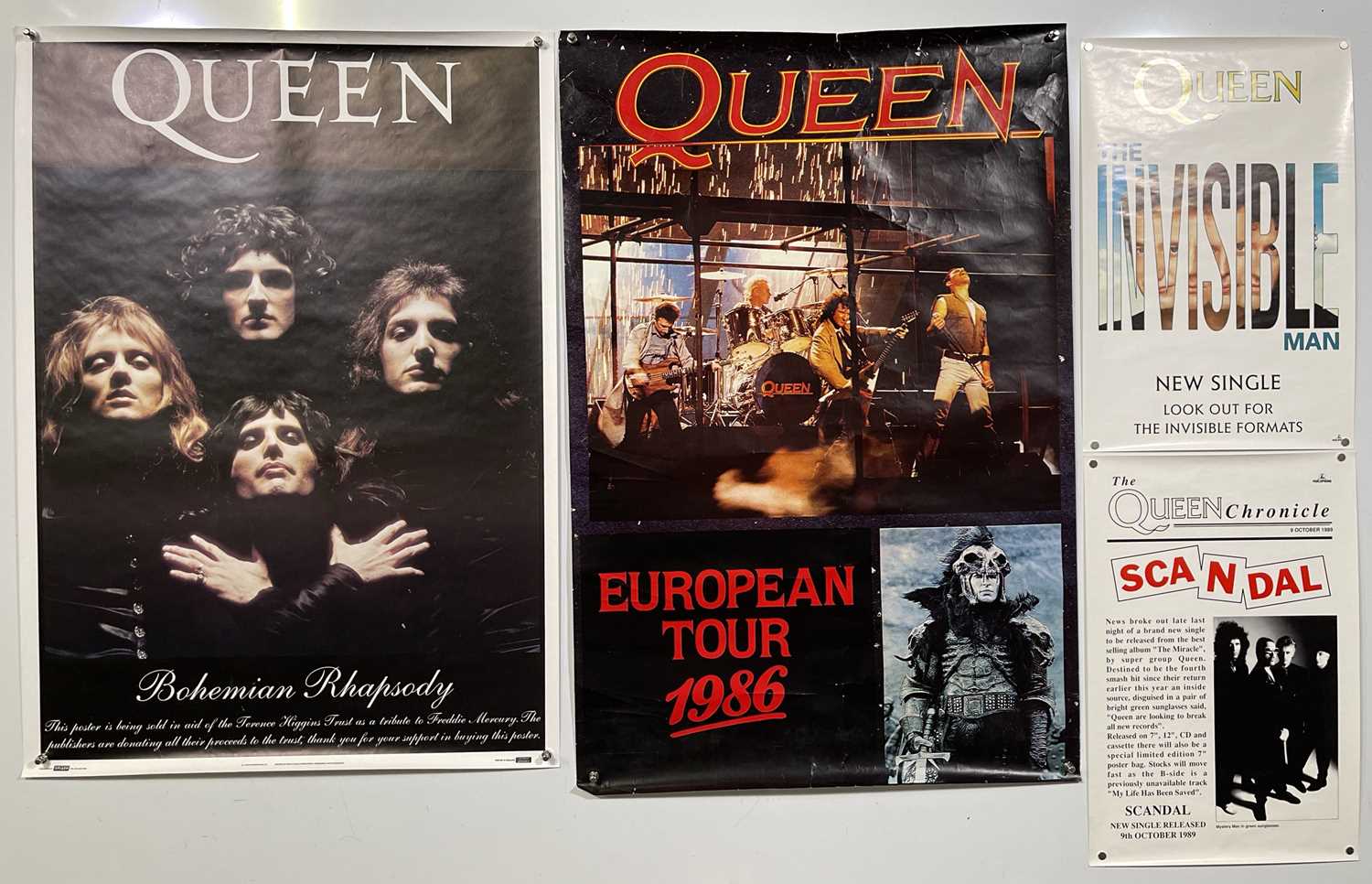 Lot 414 - QUEEN - PROMO/TOUR POSTERS.