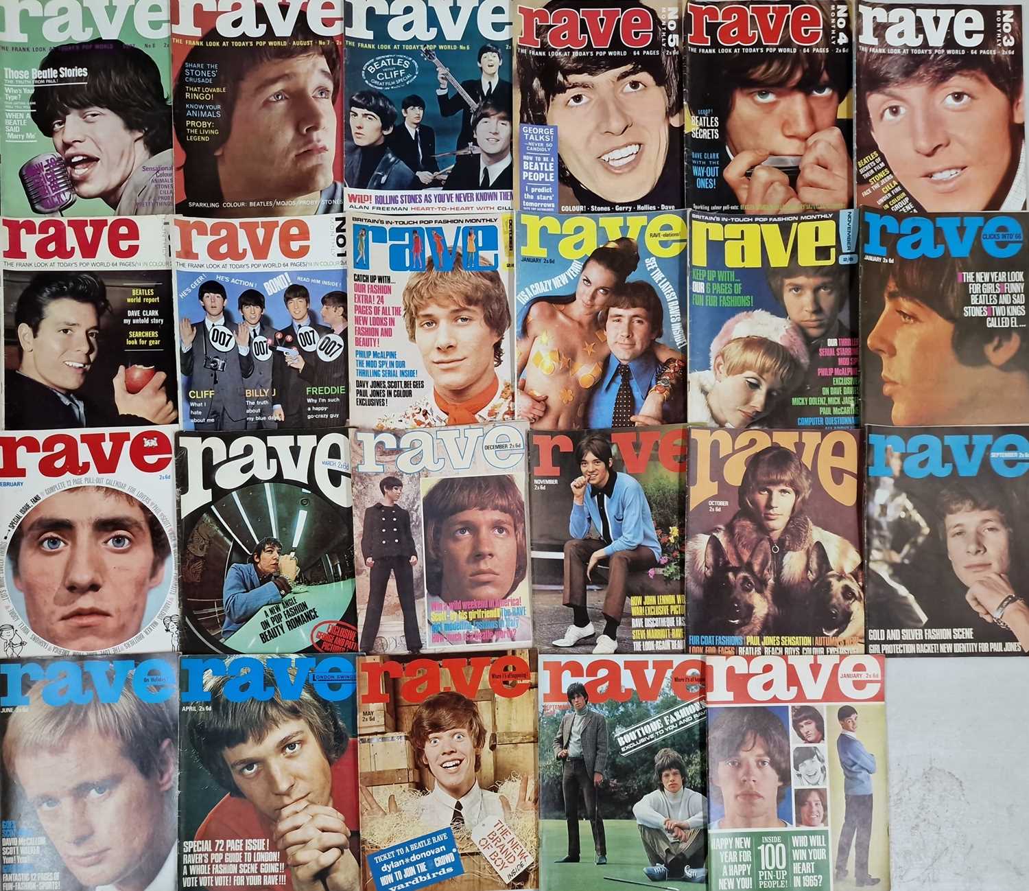 Lot 99 - RAVE MAGAZINES - 45 ISSUES IN EXCELLENT