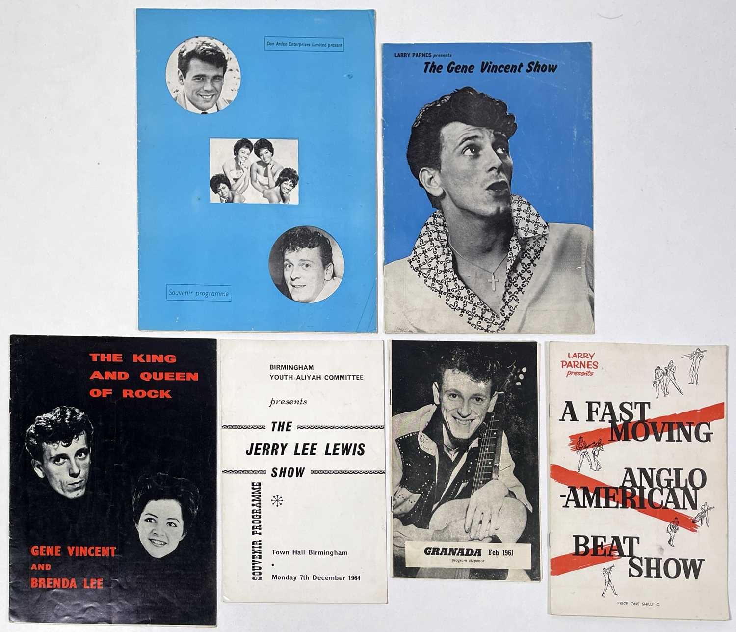 Lot 350 - GENE VINCENT - SIGNED 1960 CONCERT PROGRAMME.