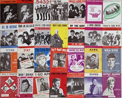 Lot 350 - ROCK N ROLL - SHEET MUSIC / PROMOTIONAL PHOTOGRAPHS.