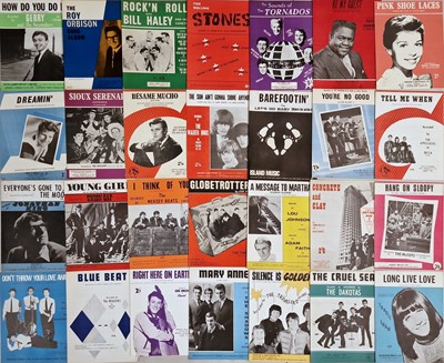 Lot 350 - ROCK N ROLL - SHEET MUSIC / PROMOTIONAL PHOTOGRAPHS.