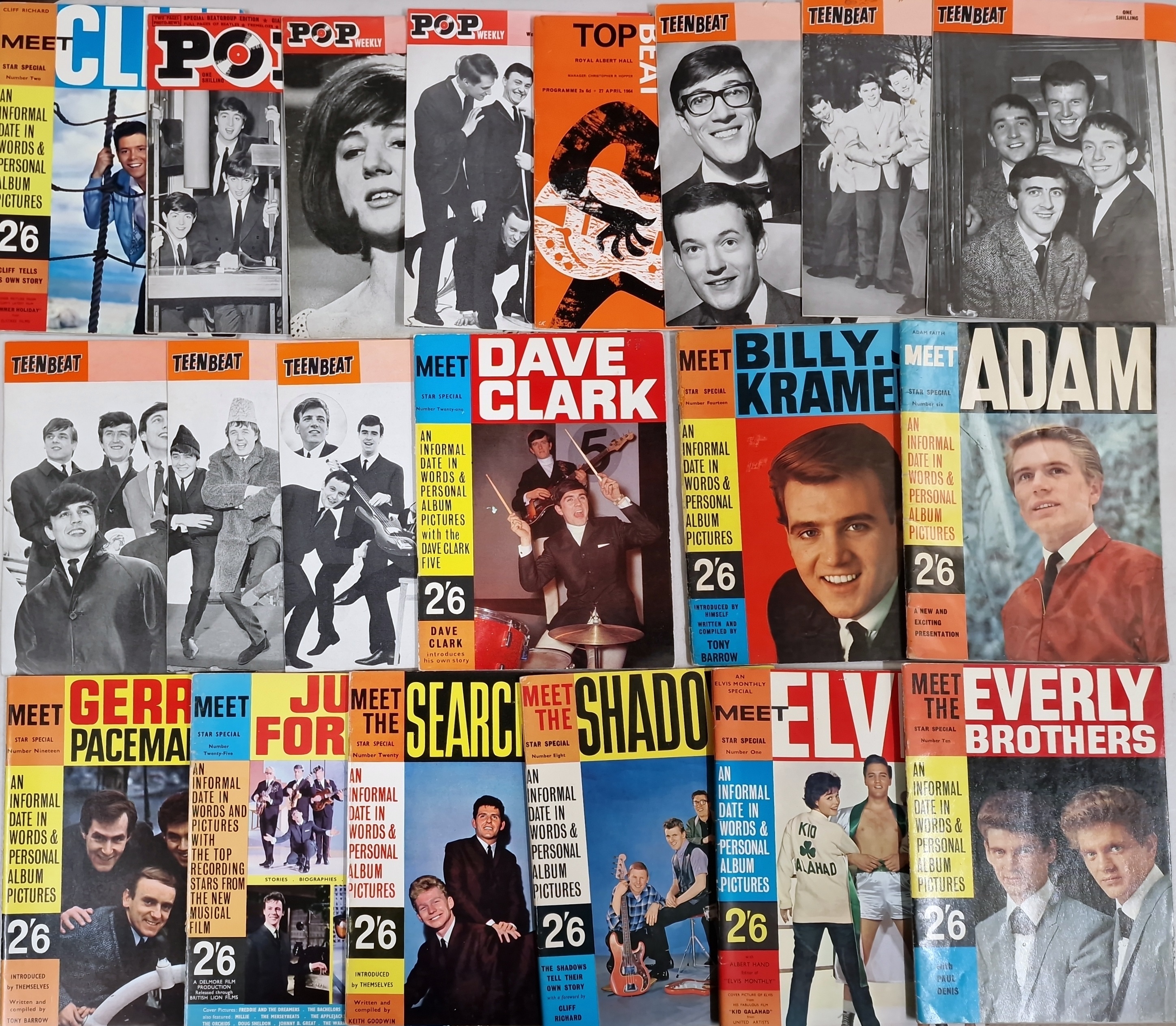 Lot 350 - ROCK N ROLL MAGAZINES AND MEMORABILIA.