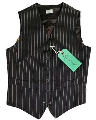 Lot 346 - EURYTHMICS - ANNIE LENNOX OWNED AND WORN WAISTCOAT WITH SIGNED TAG.