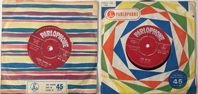 Lot 911 - THE BEATLES - 7" RED PARLOPHONE ORIGINALS