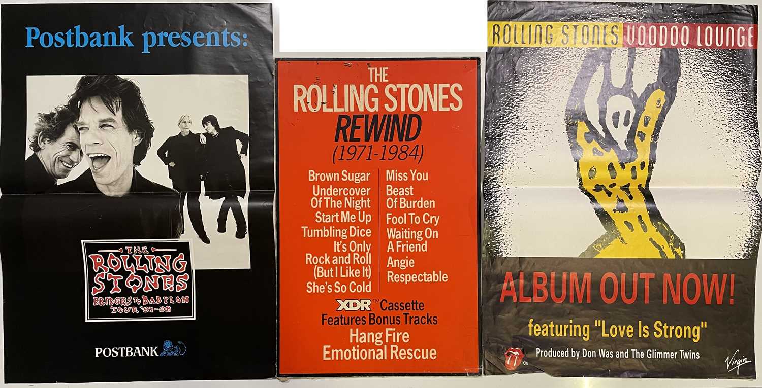 Lot 386 - THE ROLLING STONES - C 1990S POSTERS AND