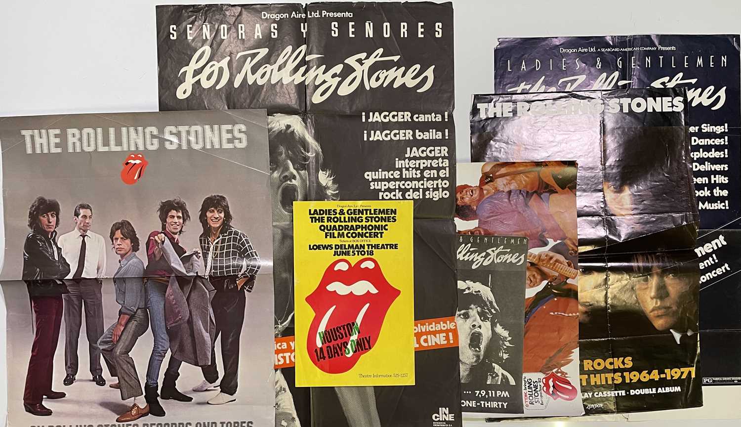 Lot 385 - THE ROLLING STONES - C 1970S/80S POSTERS.