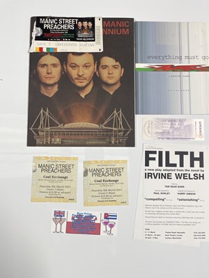 Lot 74 - MANIC STREET PREACHERS - MEMORABILIA COLLECTION.