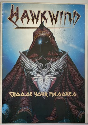 Lot 315 - HAWKWIND - FULLY SIGNED 1982 TOUR PROGRAMME.