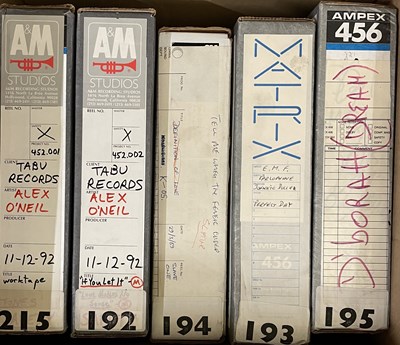 Lot 526 - MASTER/.AUDIO TAPE COLLECTION - 1980S/1990S POP AND DANCE ARTISTS.