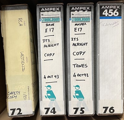 Lot 527 - MASTER/.AUDIO TAPE COLLECTION - 1980S/1990S POP AND DANCE ARTISTS.