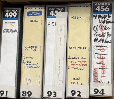 Lot 527 - MASTER/.AUDIO TAPE COLLECTION - 1980S/1990S POP AND DANCE ARTISTS.