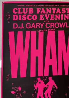 Lot 269 - WHAM! - ORIGINAL 1983 CLUB FANTASTIC CONCERT POSTER.