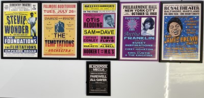 Lot 78A - NORTHERN SOUL INTEREST - WIGAN CASINO 50TH ANNIVERSARY - ORIGINAL ALL NIGHTER POSTER / SOUL REPRODUCTION POSTERS.