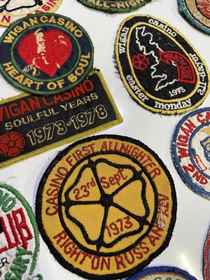 Lot 78 - NORTHERN SOUL INTEREST - WIGAN CASINO 50TH ANNIVERSARY - ORIGINAL WIGAN PATCHES.