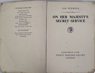 Lot 156 - IAN FLEMING - JAMES BOND - ON HER MAJESTY'S SECRET SERVICE (1963) UK UNCORRECTED PROOF.