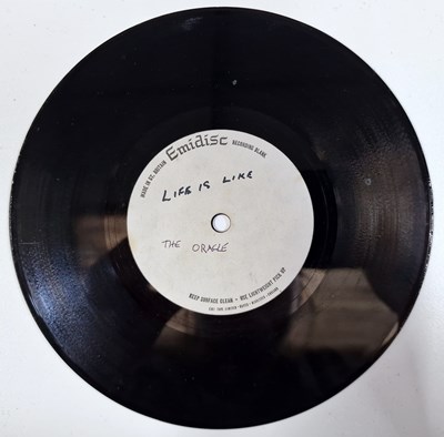 Lot 1090 - THE ORACLE - LIFE IS LIKE C/W SMOKESCREEN 7" (UNRELEASED EMIDISC ACETATE RECORDING)