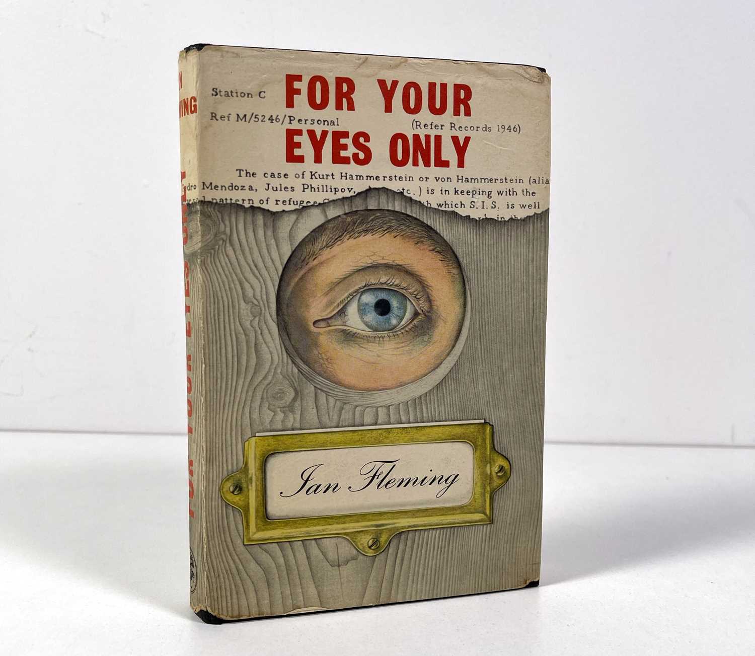 Lot 259 - IAN FLEMING - JAMES BOND - FOR YOUR EYES ONLY (1960 ) UK FIRST EDITION.