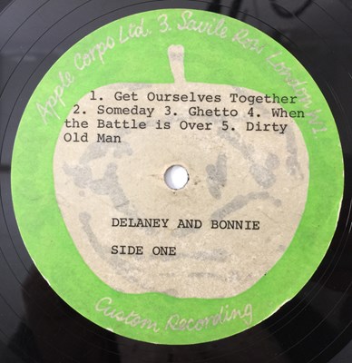 Lot 87 - DELANEY AND BONNIE - 'THE ORIGINAL DELANEY AND BONNIE' LP - ORIGINAL UK APPLE ACETATE RECORDING